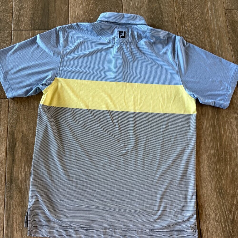 FootJoyLisle stripe collared golf shirt size Large - Picture 6 of 10